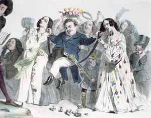 Caricature of Honore de Balzac