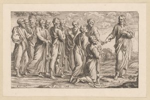 Peter Receives the Keys by Gérard Audran