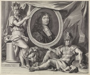 Portrait of François-Michel Le Tellier by Gérard Edelinck