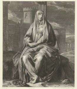 Mourning Mary (Mater Dolorosa) by Gérard Edelinck