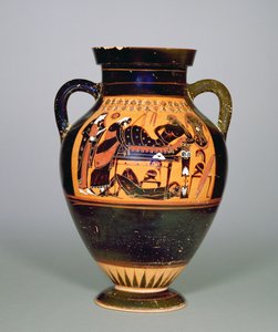 Amphora Depicting Priam and Achilles, c.550 BC