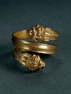 Art of Great Greece: Gold Ring with Lion Protomes by Greek