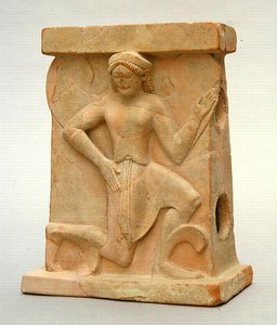 Ceramic altar featuring Iris, c.500 BC by Greek