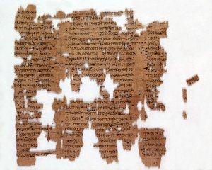 Greek scientific papyrus dating from 200 AD. by Greek
