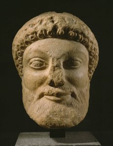 Head of Dionysus, Attica, c.480-460 BC by Greek