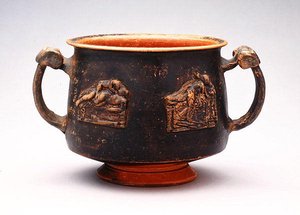 Kantharos with Relief, found at Pergamon, c.100 BC by Greek