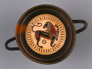 Laconian Black-Figure Kylix attributed to Hunt painter, c.540 BC