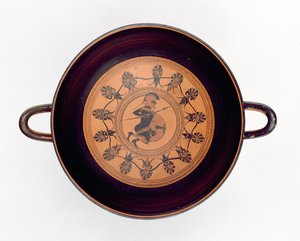 Siana Cup Depicting a Warrior, c.560 BC by Greek