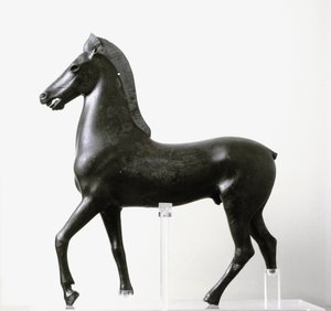 Bronze statuette of a horse, late 2nd-1st century B.C.
