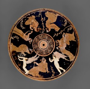 Attic Red-Figure Pyxis, (Detail)