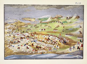 Battle of Analaton (plate 17) from Pictorial History of the Greek War of Independence by General Makryjannis