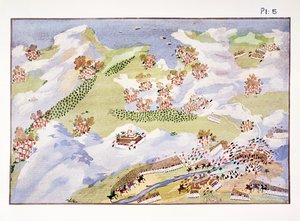 Battle of the Inn at Gravia (plate 5) from Pictorial History of the Greek War of Independence by General Makryjannis
