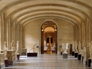 View of the Daru Room of the Louvre Museum