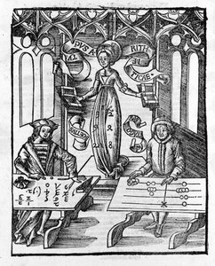 Liberal Arts: Arithmetic - in “Margarita Philosophica” by Gregor Reisch by Gregor Reisch