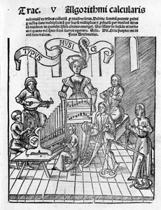 Liberal Arts: Music - in “Margarita Philosophica” by Gregor Reisch (1467-1525). Bale by Gregor Reisch