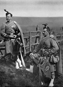 Pipe-Major Reith and Corporal-Piper Reith of the London Scottish