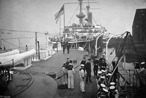 The Battleship HMS Resolution, Portsmouth, Hampshire