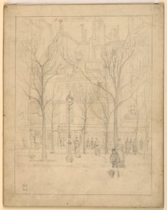 View of a Paris Street by Griffith Baily Coale