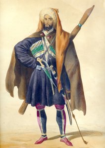A Circassian From: Scenes, paysages, meurs et costumes du Caucase, 1840
