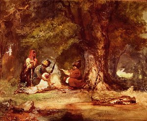 Russian soldiers during the Caucasian wars of 1817-64 by Grigori Grigorevich Gagarin