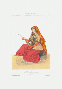 Woman of Shamakhy (From: Scenes, paysages, meurs et costumes du Caucase) by Grigori Grigorevich Gagarin