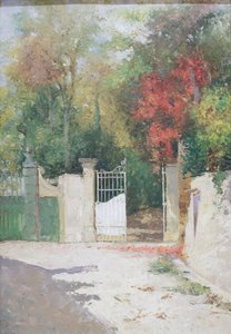 Gates of Villa Pucci in Florence by Gualtiero Baynes