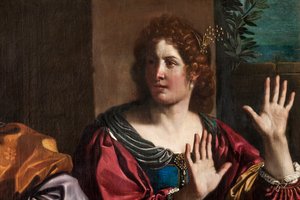 Amnon and Tamar (detail) by Guercino