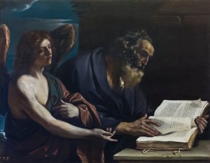 Saint Matthew and the Angel by Guercino (1591 1666)