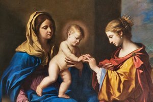 Mystical Marriage of Saint Catherine (detail)