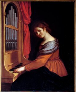 Saint Cecile by Guercino