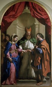 The Marriage of the Virgin by Guercino