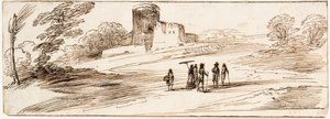 Landscape with Castle and Figures