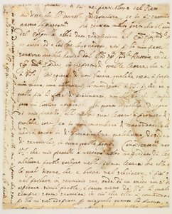 Manuscript Letter by Guercino