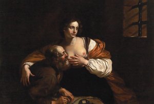 Roman Charity by Guercino