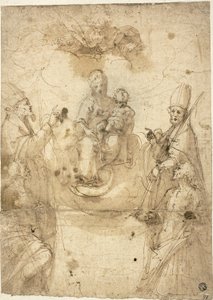 Madonna and Child with Adoring Saints