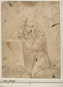 Saint Anthony of Padua Adoring the Christ Child