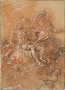 God the Father and the Holy Spirit Receiving the Body of Christ