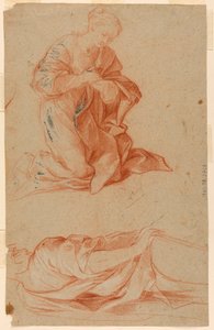 Studies of the Virgin Mary and a Standing Man