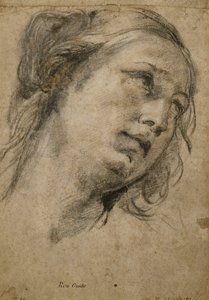 Head of a Woman Looking Up to the Right by Guido Reni