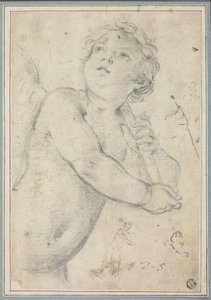 Putto Holding Staff by Guido Reni