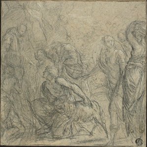 Study for Saint Benedict Receiving Gifts from the Peasants by Guido Reni