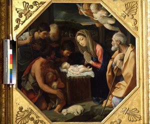 The Adoration of the Christ Child by Guido Reni