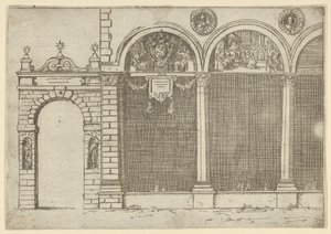 The Arcade of the Palace of the Archbishop of Bologna with Temporary Decorations by Guido Reni