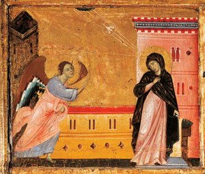 Annunciation, detail