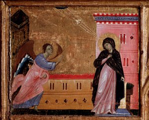 The Annunciation (detail of the predella)