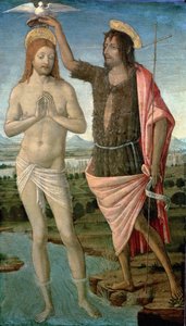 The Baptism of Christ by Guidoccio di Giovanno Cozzarelli