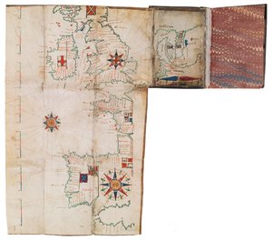 Pocket atlas and nautical almanac by Guillaume Brouscon