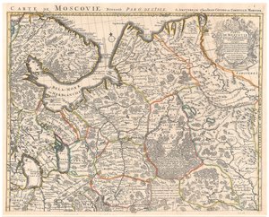Map of Muscovy by Guillaume Delisle