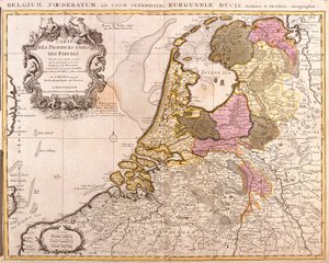 Map of the United Provinces of the Netherlands by Guillaume Delisle