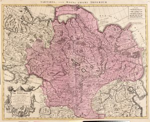 Russia, Kazakhstan, Uzbekistan, Kyrgyzstan, Tajikistan, Large Part of China, Mongolia by Guillaume Delisle